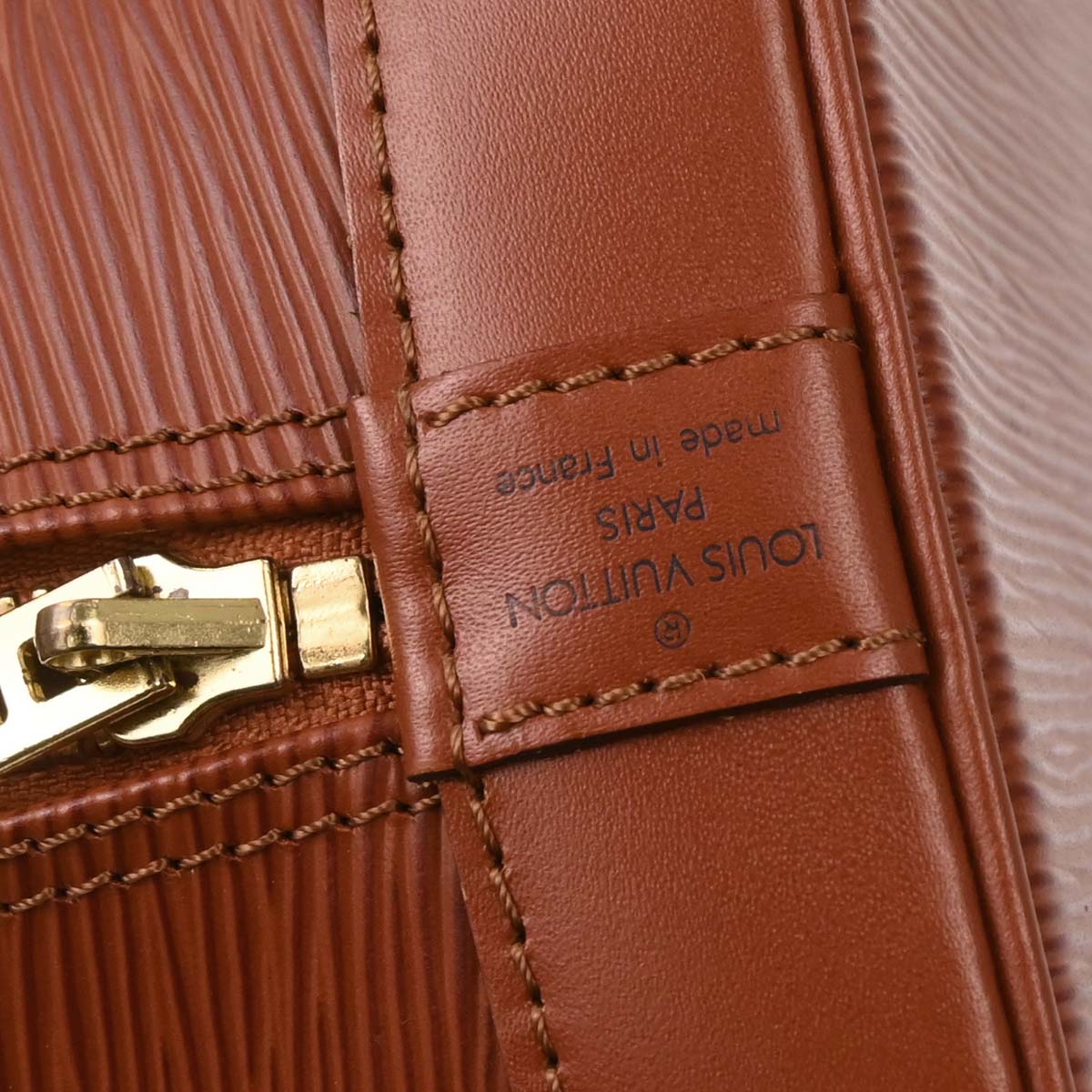 Louis Vuitton Brown Epi Alma Handbag M52143