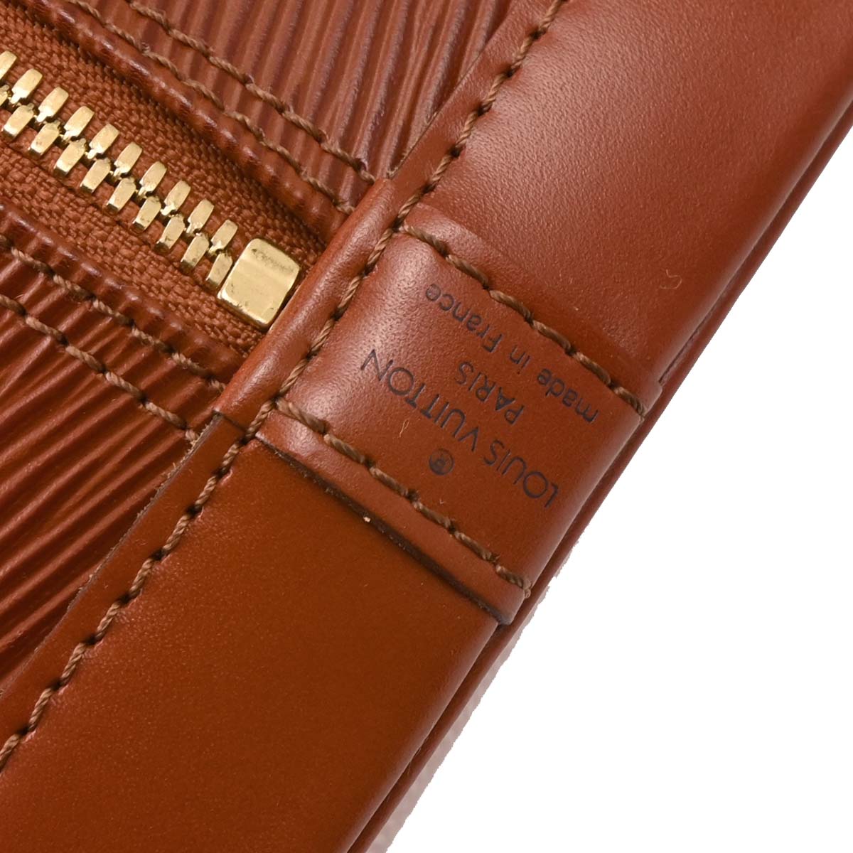 Louis Vuitton Brown Epi Alma Handbag M52143