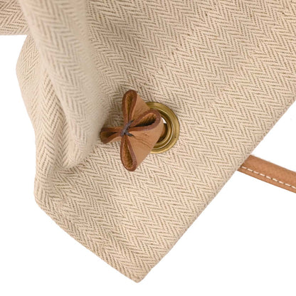 Hermes Beige Gold Toile Chevrons Aline GM Shoulder Bag
