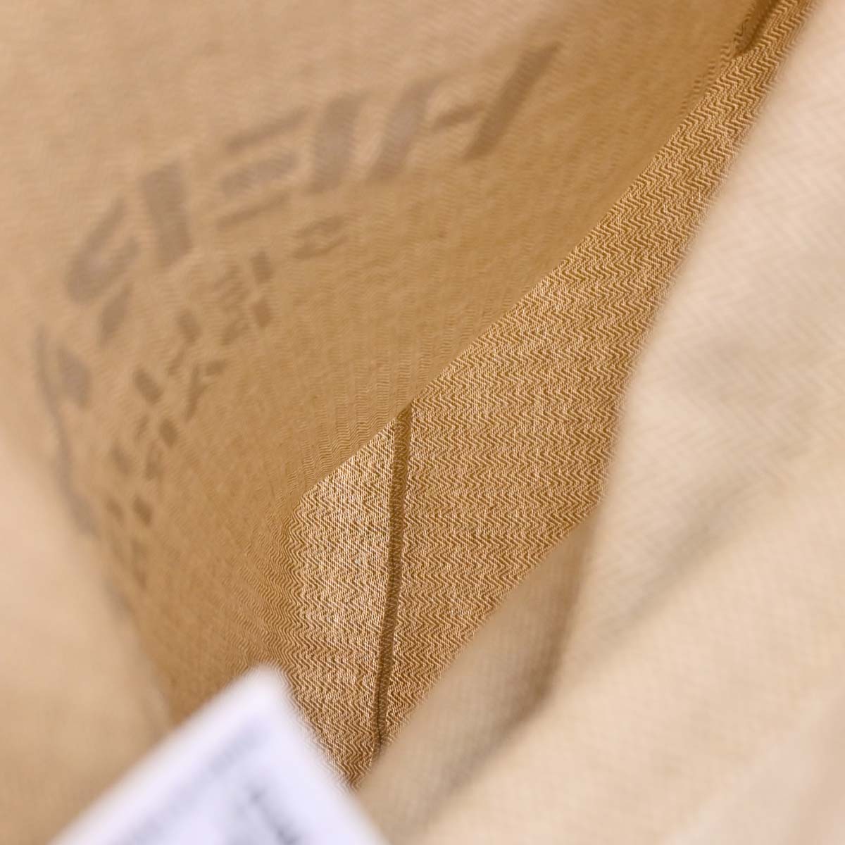Hermes Beige Gold Toile Chevrons Aline GM Shoulder Bag