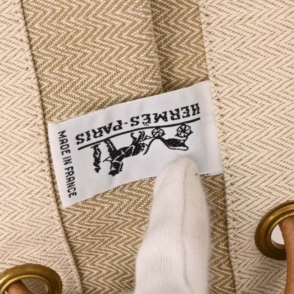 Hermes Beige Gold Toile Chevrons Aline GM Shoulder Bag