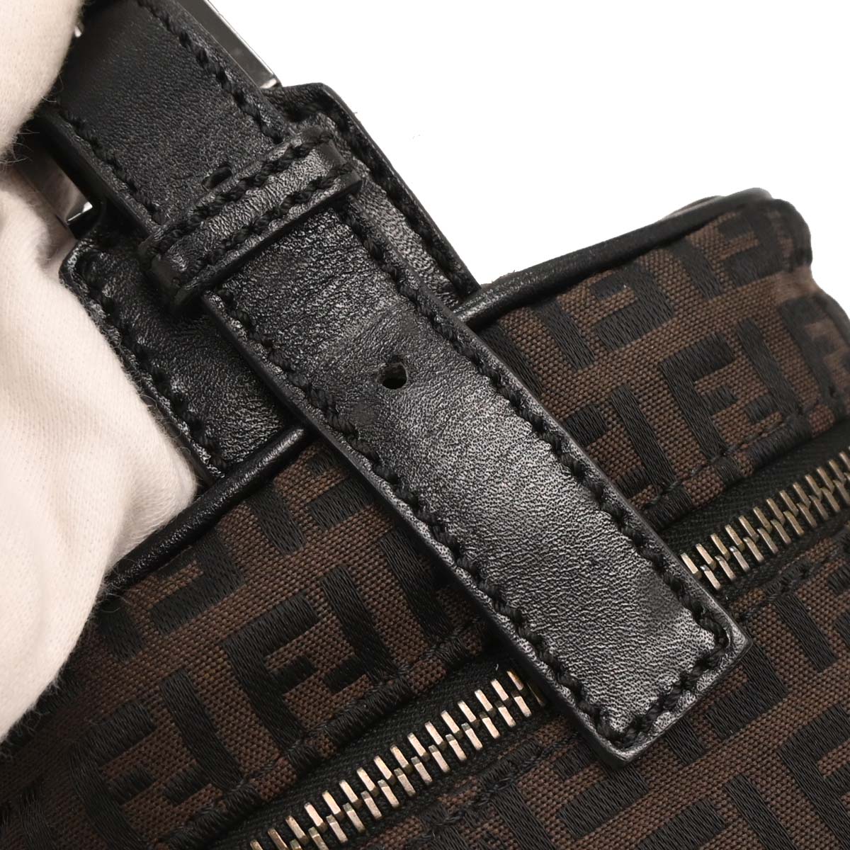 Fendi Brown Zucchino Handbag