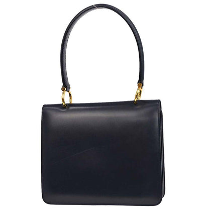 Celine Navy Leather Handbag
