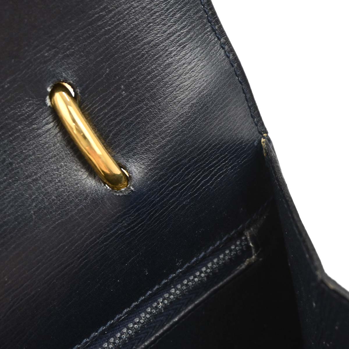 Celine Navy Leather Handbag