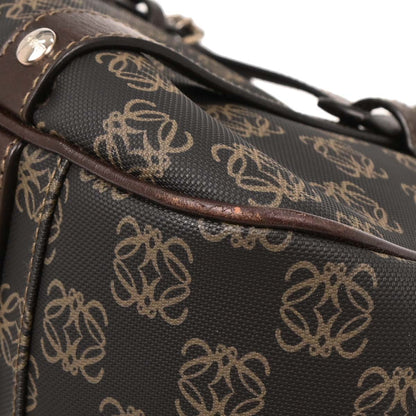Loewe Brown PVC Anagram Handbag