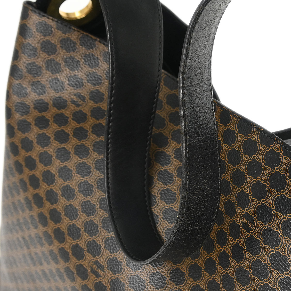 Celine Black Macadam Shoulder Bag