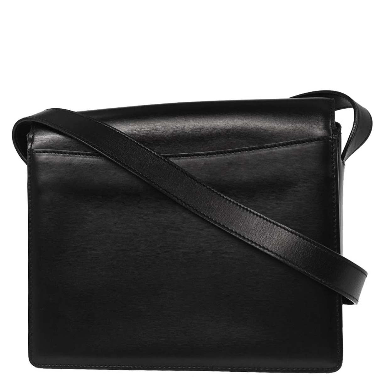Celine Black Leather Shoulder Bag