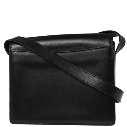Celine Black Leather Shoulder Bag