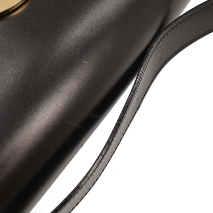 Celine Black Leather Shoulder Bag
