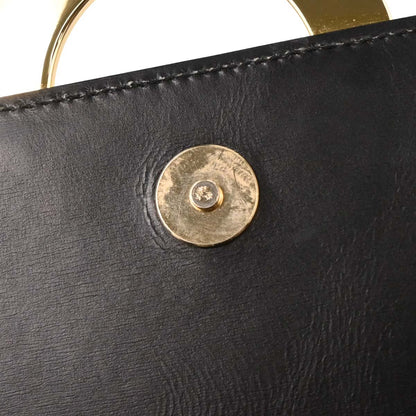 Celine Black Leather Shoulder Bag