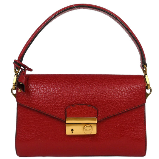 Prada Red Leather Handbag