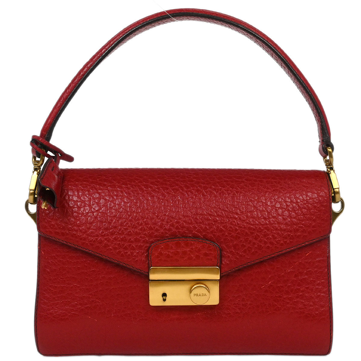 Prada Red Leather Handbag
