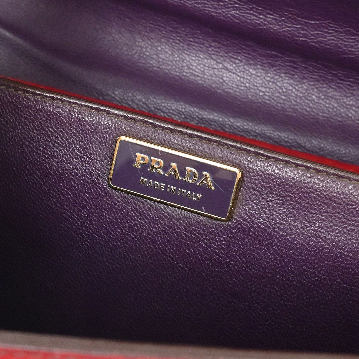 Prada Red Leather Handbag