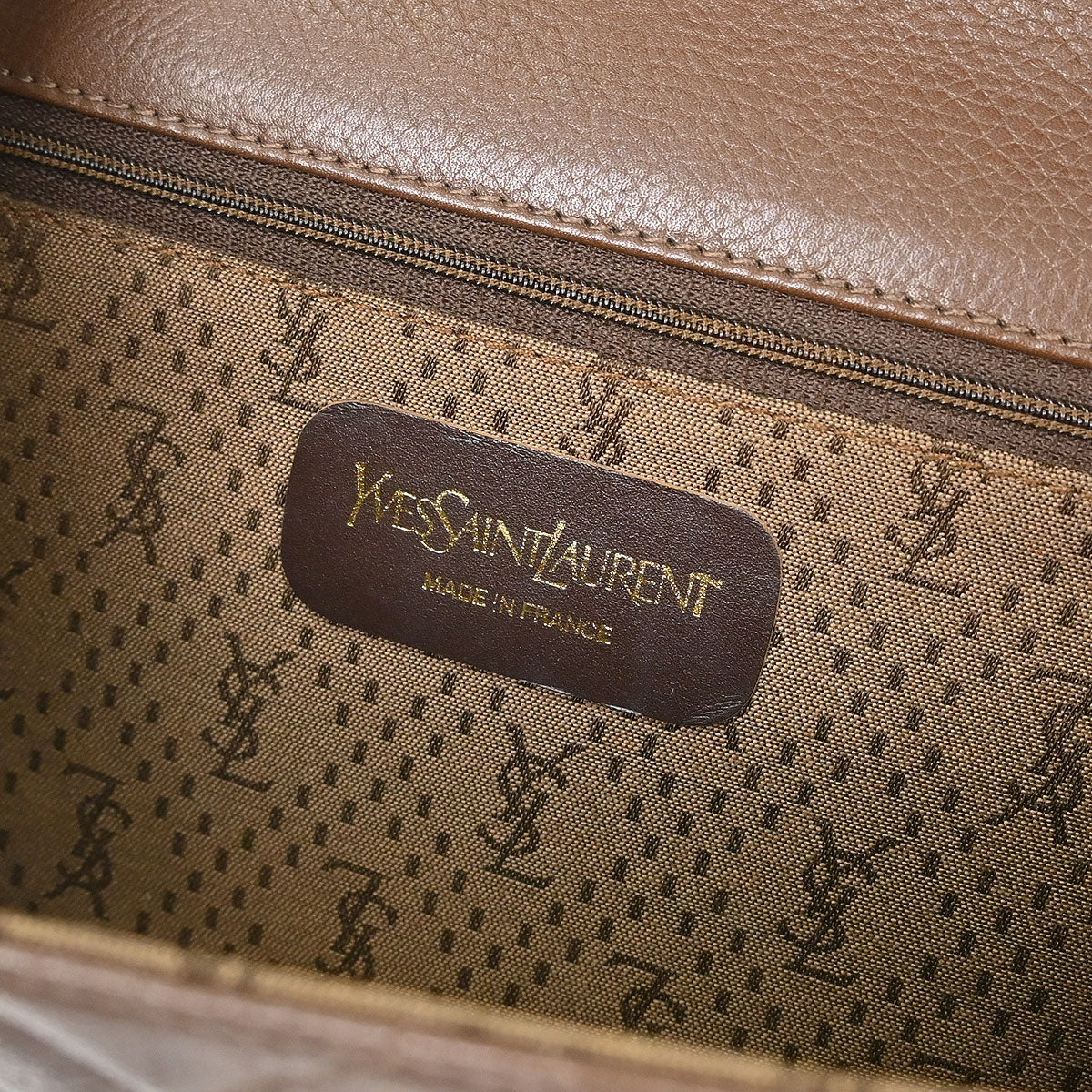 Yves Saint Laurent Brown Shoulder Bag