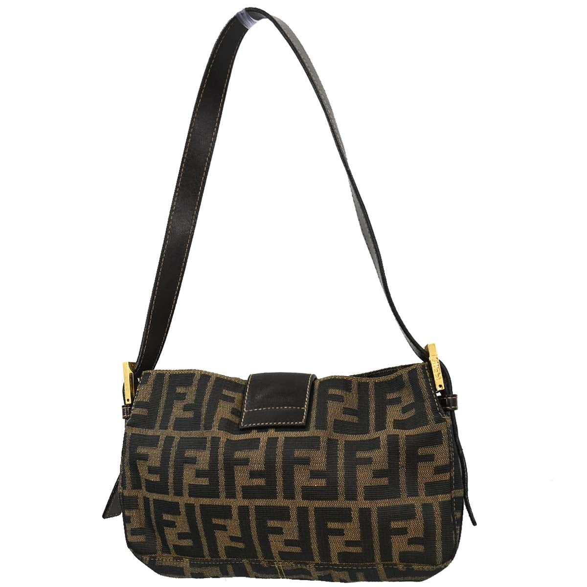 Fendi Brown Zucca Shoulder Bag