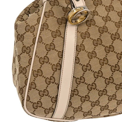 Gucci Beige White GG Tote Bag