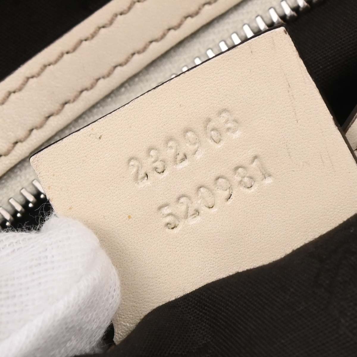 Gucci Beige White GG Tote Bag