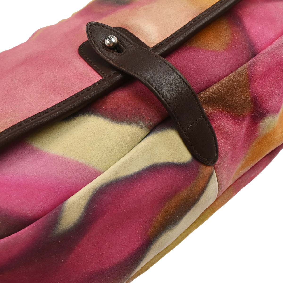 Chanel 2014-2015 Yellow Suede Flap Shoulder Bag