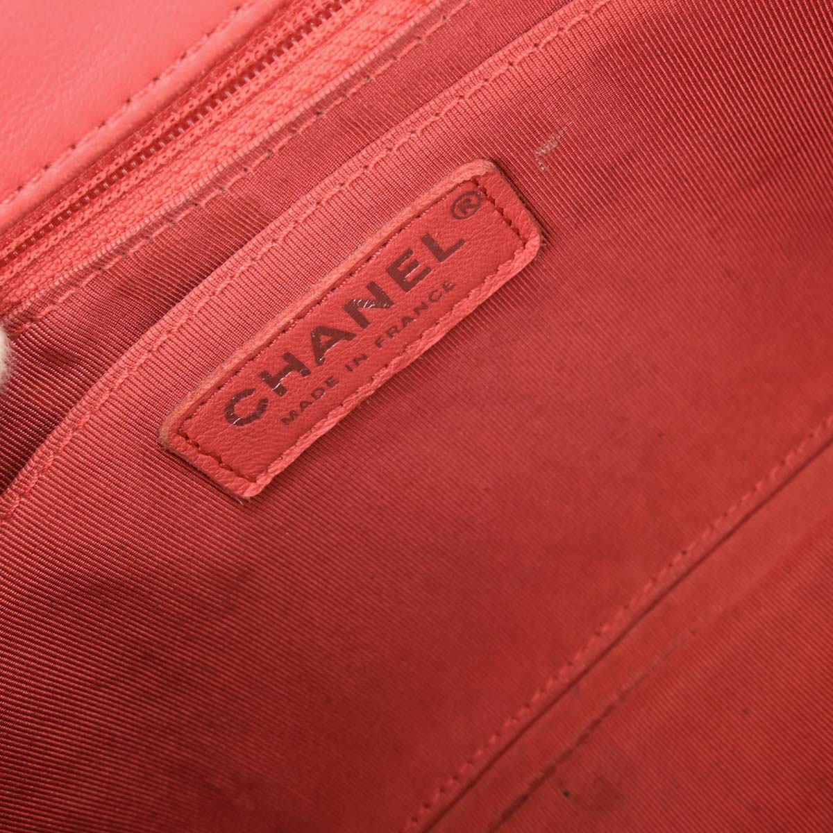 Chanel 2017 Pink Tweed Single Flap Patchwork Shoulder Bag