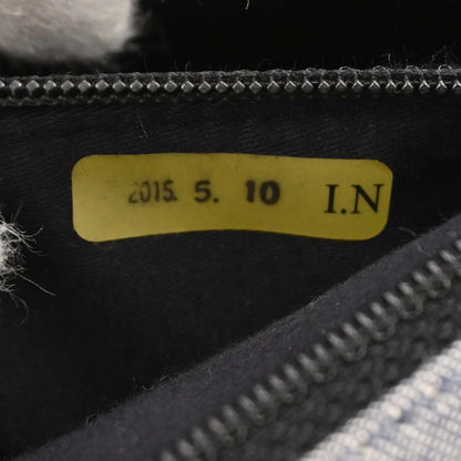 Chanel 2014-2015 Blue Tweed Tweed Single Flap Patchwork Shoulder Bag