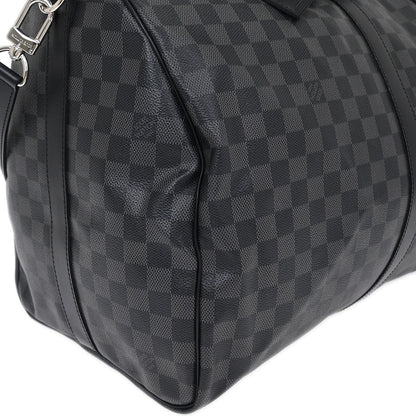 Louis Vuitton Damier Graphite Keepall Bandouliere 55 Duffle N41413