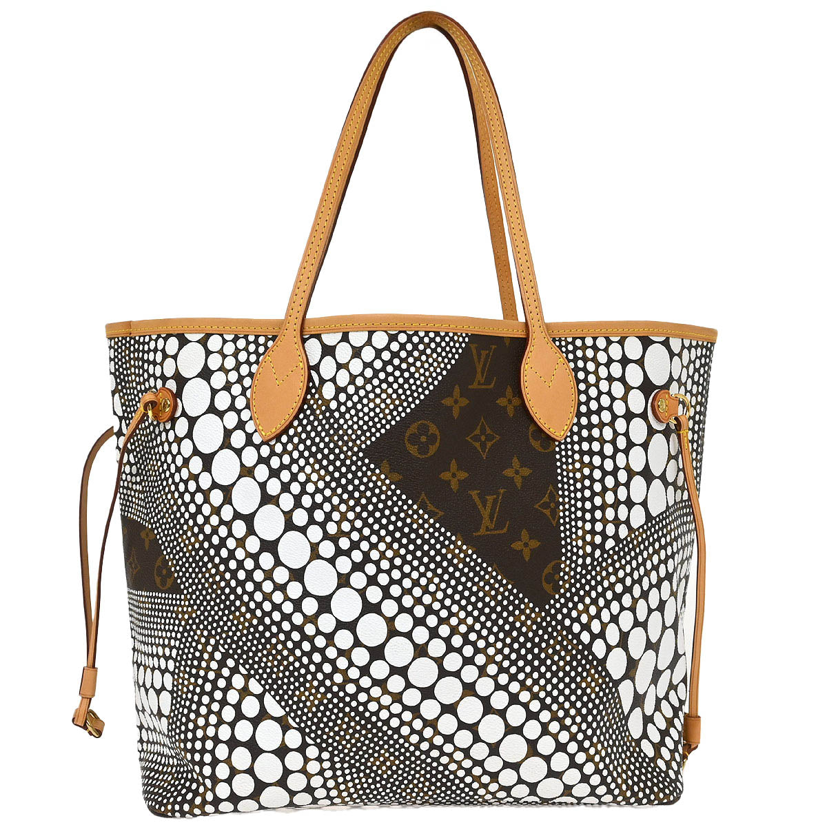 Louis Vuitton Yayoi Kusama Monogram Waves Neverfull MM Tote Bag M40684