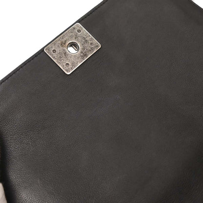Boy Chanel 2013-2014 Black Calfskin New Medium Shoulder Bag