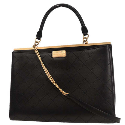 Chanel 2019 Black Coco Luxe Calfskin 2way Shoulder Handbag