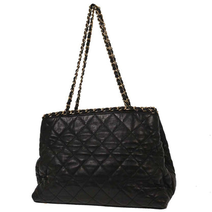 Chanel Black Caviar Tote Chain Me Handbag