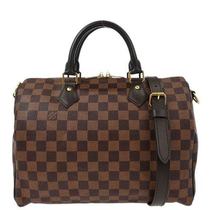 Louis Vuitton Damier Speedy Bandouliere 30 2way Shoulder Handbag N41367