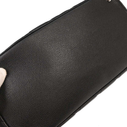 Chanel 2012-2013 Black Caviar Tote Chain Handbag