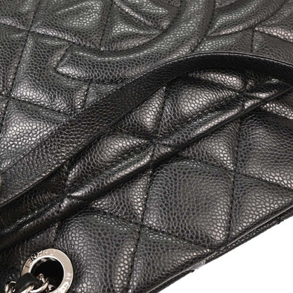 Chanel 2012-2013 Black Caviar Tote Chain Handbag