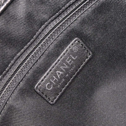 Chanel 2012-2013 Black Caviar Tote Chain Handbag