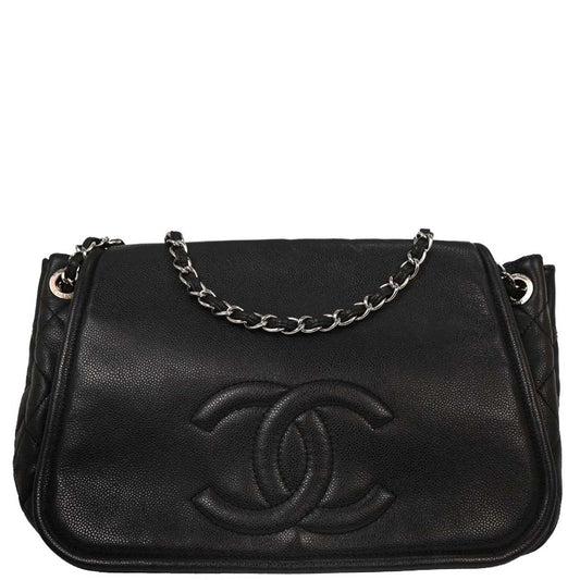 Chanel 2010-2011 Black Caviar Shoulder Bag