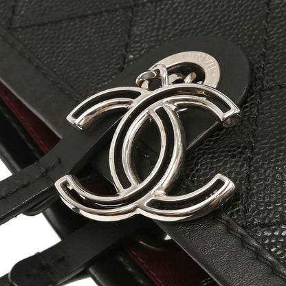 Chanel 2014-2015 Black Caviar Shopping Fever Tote Handbag
