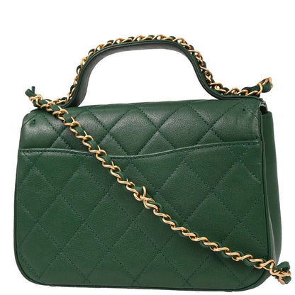 Chanel 2019 Green Lambskin 19 Infinity Chain 2way Shoulder Handbag
