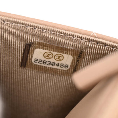 Chanel 2016-2017 Beige Lambskin Elegant CC WOC Wallet on Chain