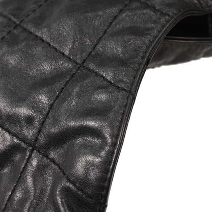 Chanel 2014-2015 Black Calfskin Hobo Handbag