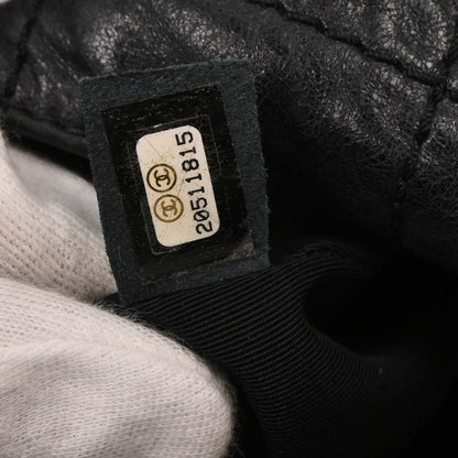 Chanel 2014-2015 Black Calfskin Hobo Handbag