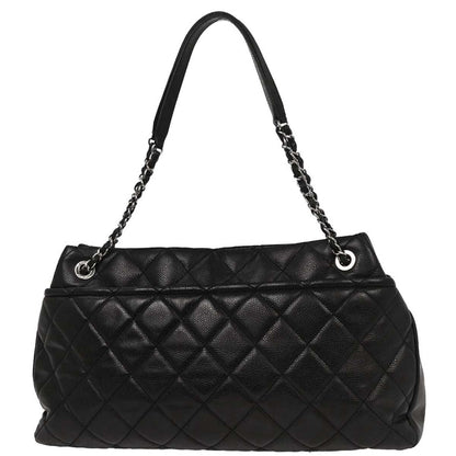 Chanel Black Caviar Tote Chain Handbag