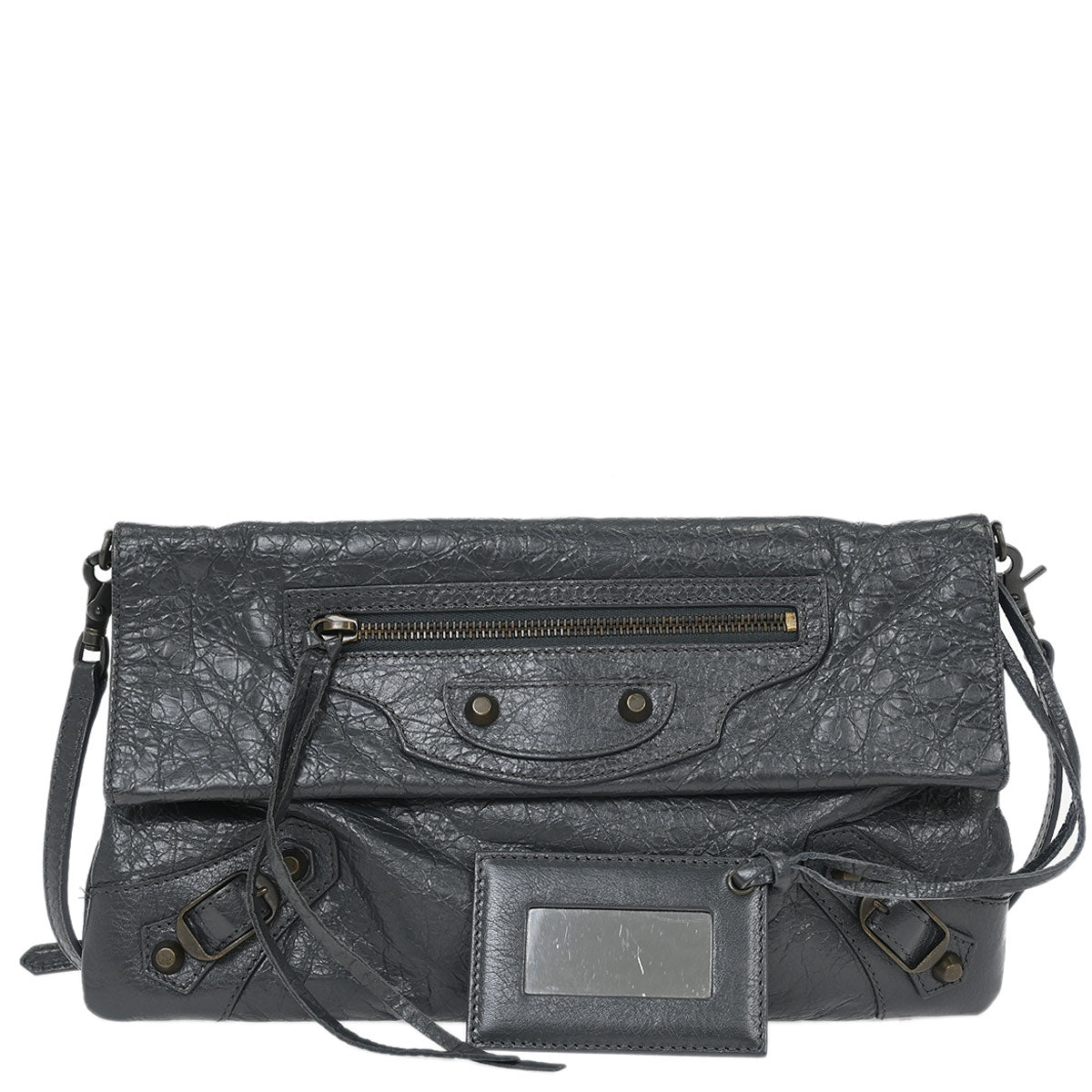 Balenciaga Gray Classic Envelope 2way Shoulder Clutch