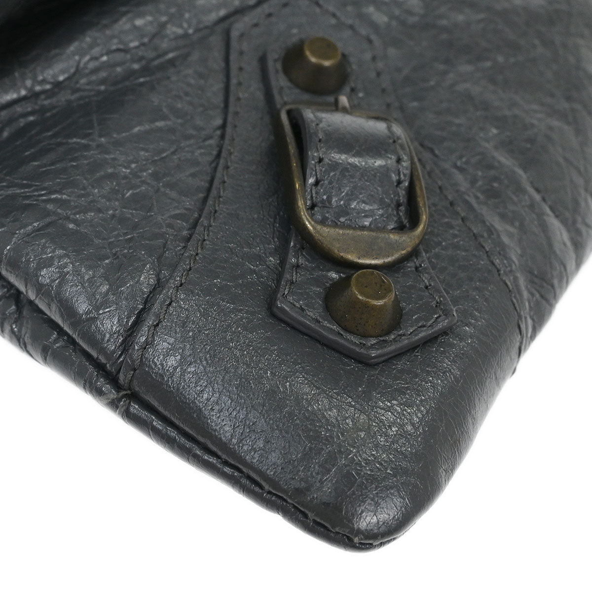 Balenciaga Gray Classic Envelope 2way Shoulder Clutch