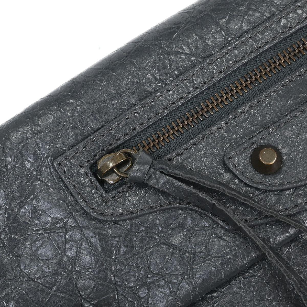 Balenciaga Gray Classic Envelope 2way Shoulder Clutch