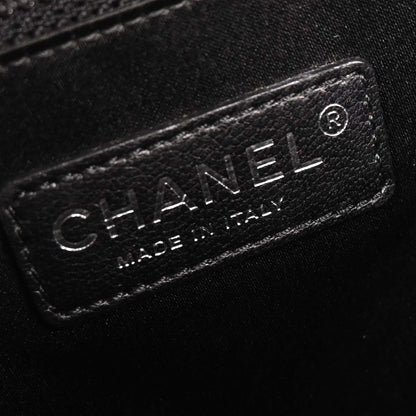 Chanel 2011 Black Caviar Grand Shopping Tote GST Chain Handbag