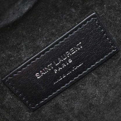 Saint Laurent Black Love Fringe Shoulder Bag