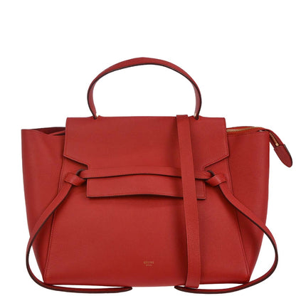 Celine Red Belt Bag 2way Shoulder Handbag