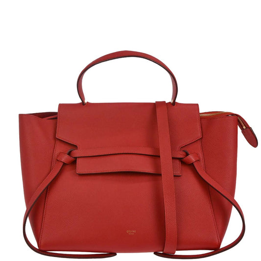 Celine Red Belt Bag 2way Shoulder Handbag