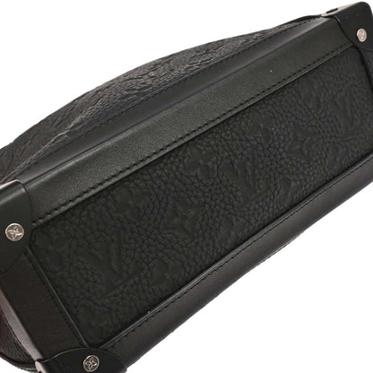 Louis Vuitton Black Taurillon Soft Trunk Shoulder Bag M53288