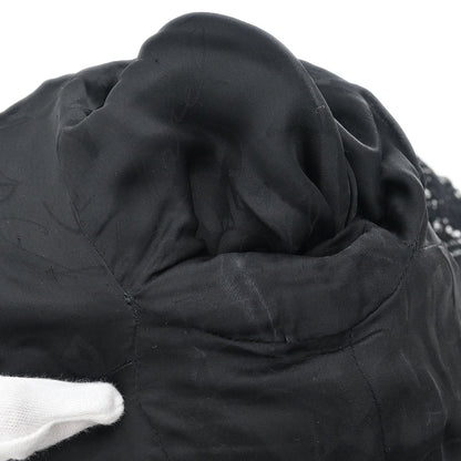 Chanel Single Breasted Collarless Jacket Black #34