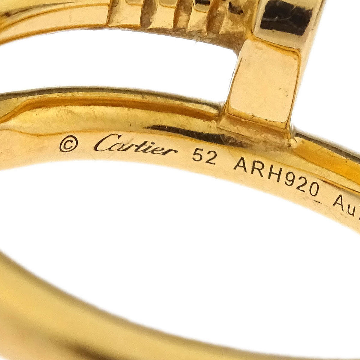 Cartier Juste Un Clou Ring Au750 Gold #52